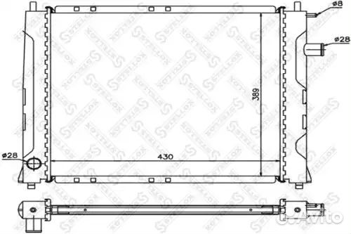 Радиатор системы охлаждения без AC Rover 214/216