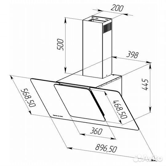 Вытяжка Zigmund & Shtain K 150.9 X