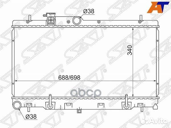 Радиатор Subaru Impreza 00-07 / Legacy 98-03