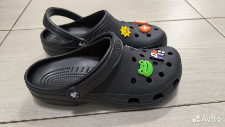 VIP сабо\шлёпанцы Crocs Сlassic Сlog ALL black