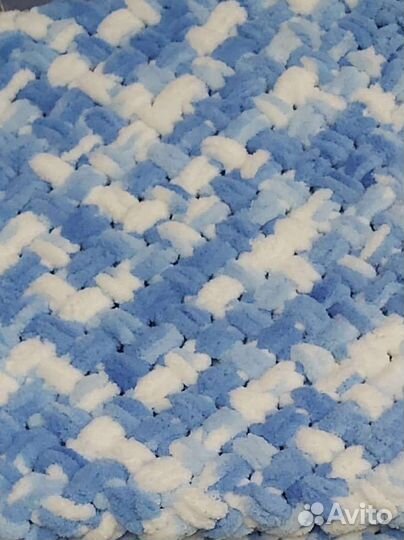 Плед детский вязаный ручная работа