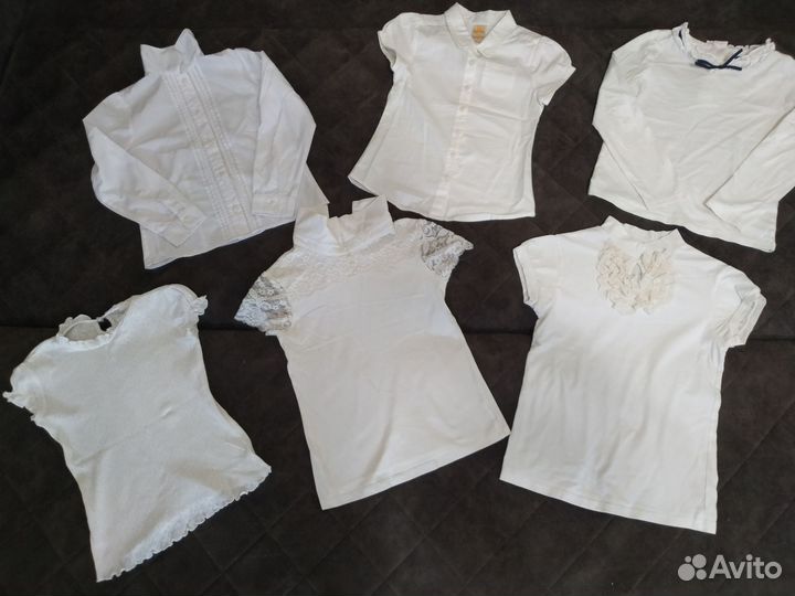 Белые блузки для школы