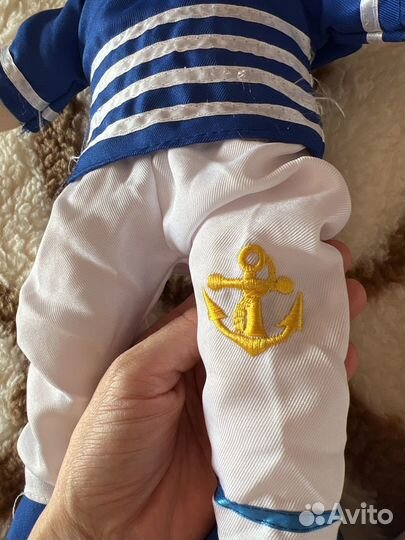 Кукла мягкая Моряк 48 см