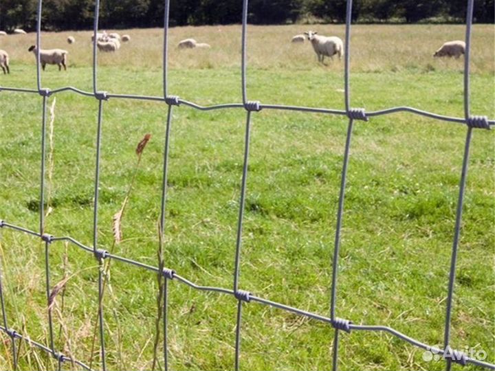 Столб d48*1,2 мм для шарнирной/фермерской сетки