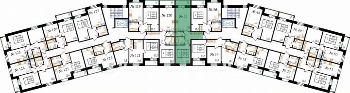 1-к. квартира, 47,6 м², 7/8 эт.