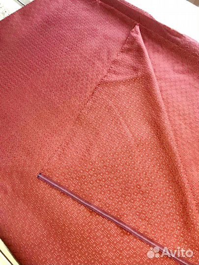 Отрез ткани смесовый лен новый