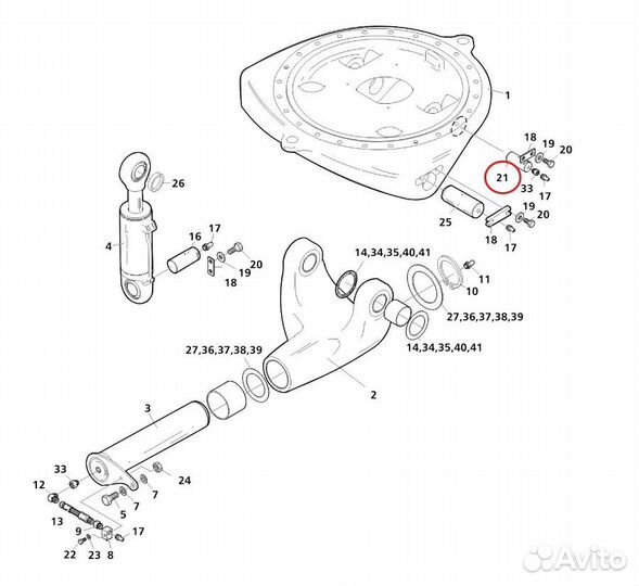 5194397 палец Komatsu