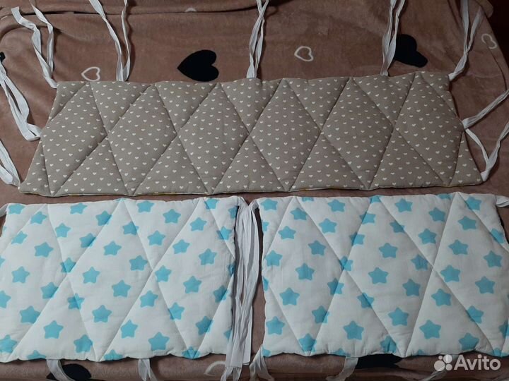 Бортики в детскую кроватку. Двухсторонние