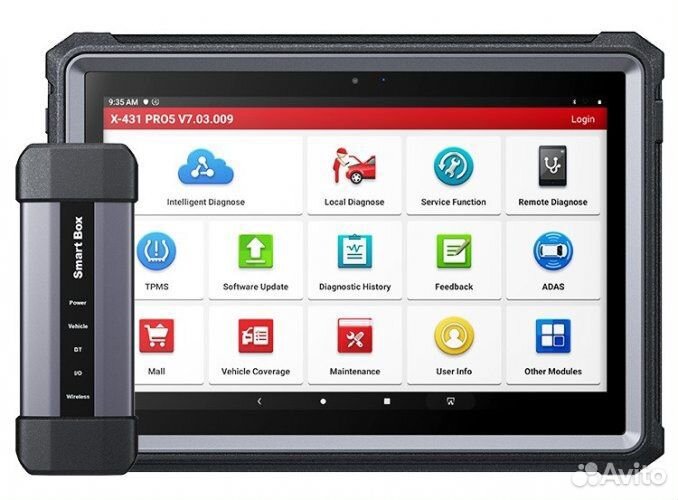 Автомобильный сканер launch X431 PRO5 smartbox
