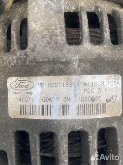 Генератор на ford focus 2 1.6