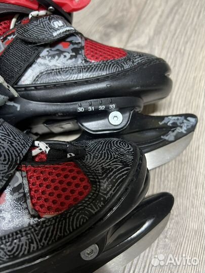 Коньки раздвижные Nordway 30-33 р новые