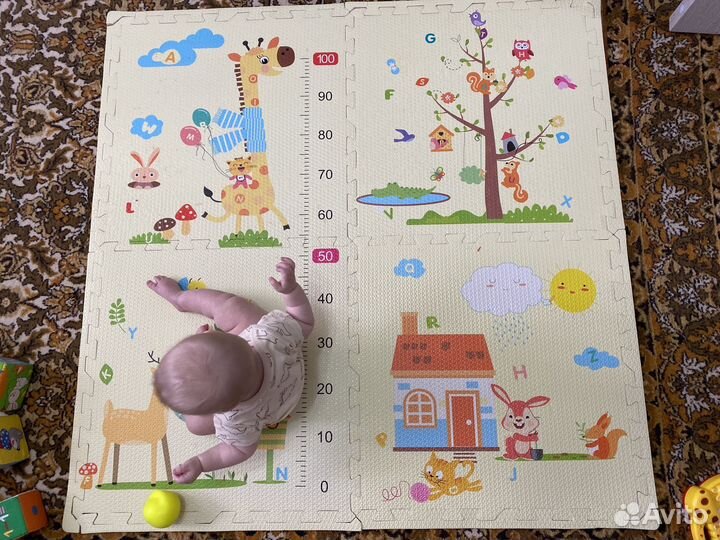 Детский коврик-пазл для ползания