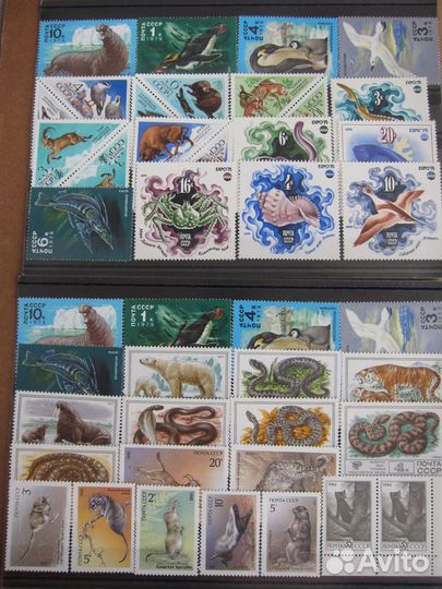 Марки СССР. Фауна и флора. 1966-1991 (чбн)