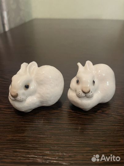 Статуэтка «Кролик», лфз, фарфор, СССР, 1960-е гг