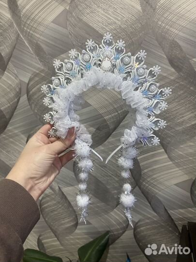 Ободок снежинка