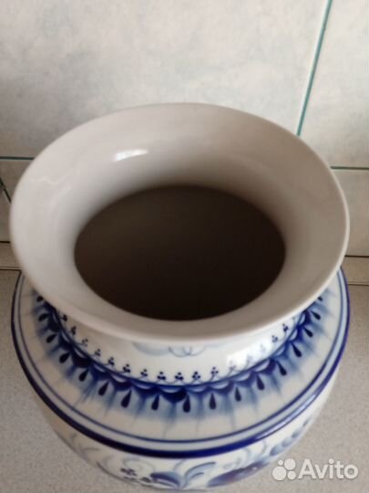 Ваза для цветов большая гжель