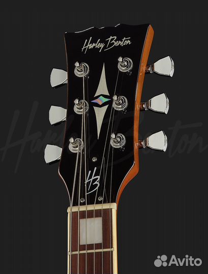 Электрогитара harley benton hb 35 plus lemon