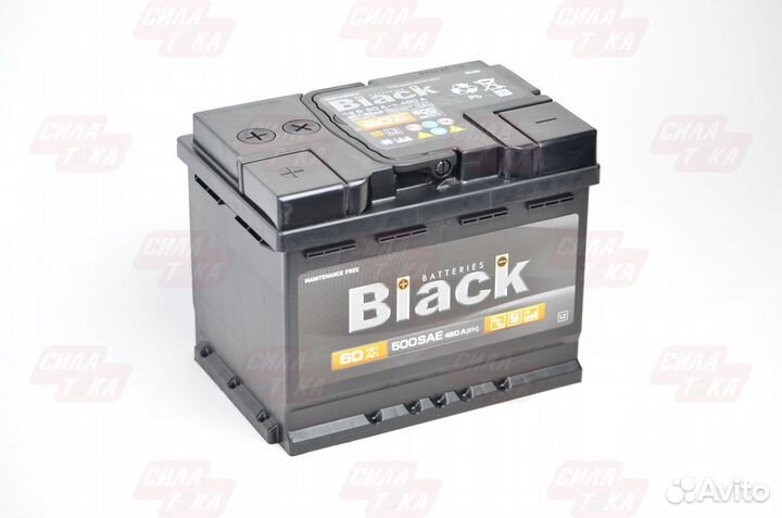 Аккумулятор black 60 Ач 500А п.п