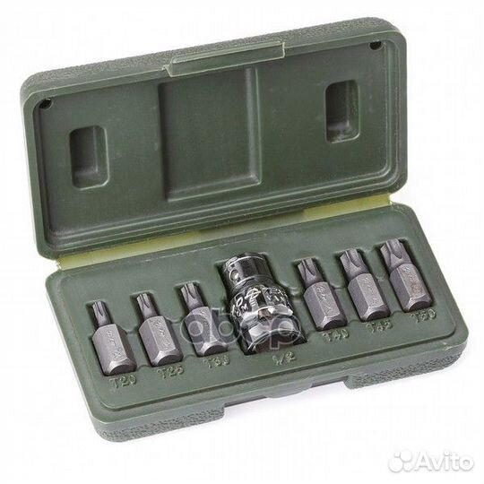 Набор вставок torx 7 предм. Т20 Т25 Т30 Т40 Т