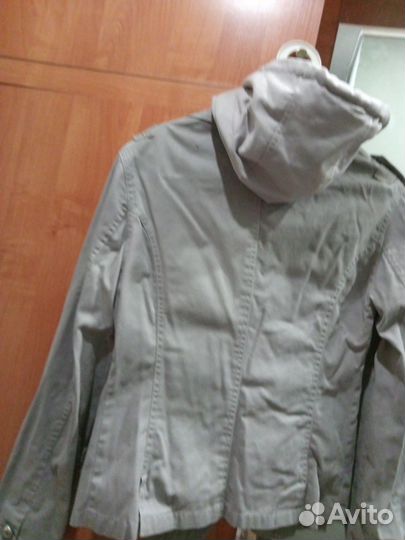 Ветровка унисекс,хлопок,42-44, серого цвета