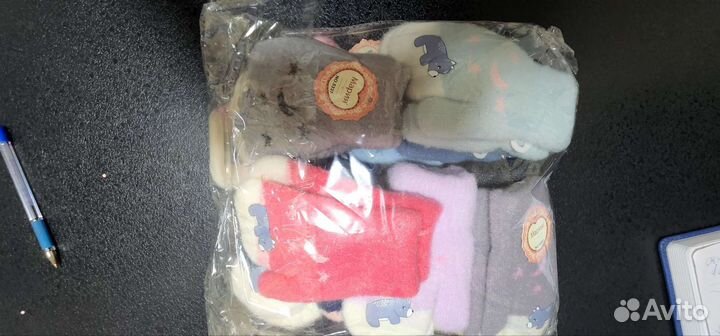 Варежки зимние детские шерсть