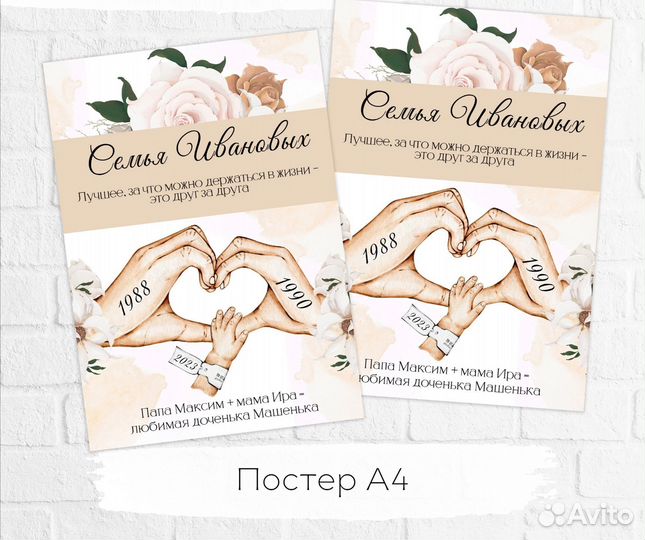 Семейный постер