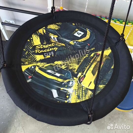 Детские качели гнездо на дачу