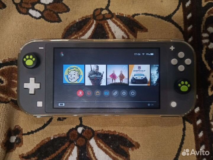 Nintendo switch lite, 128gb, + 12 игр