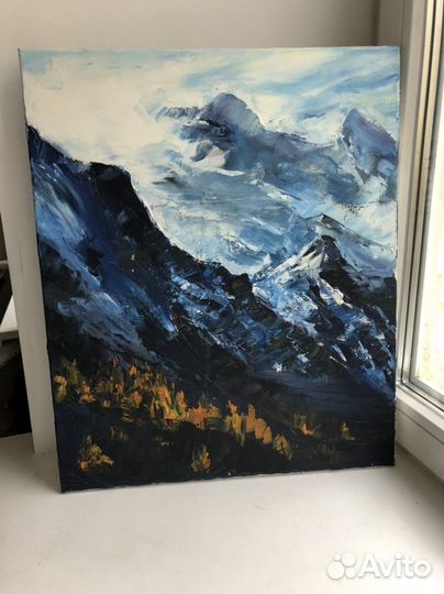 Картина маслом на холсте пейзаж 50х60