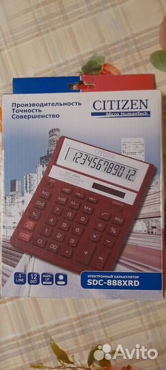 Калькулятор citizen SDC 888 XRD