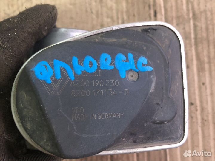 Renault fluence заслонка дроссельная