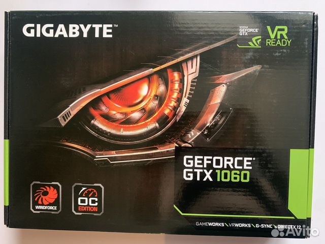 Видеокарта gtx 1060 6gb gigabyte