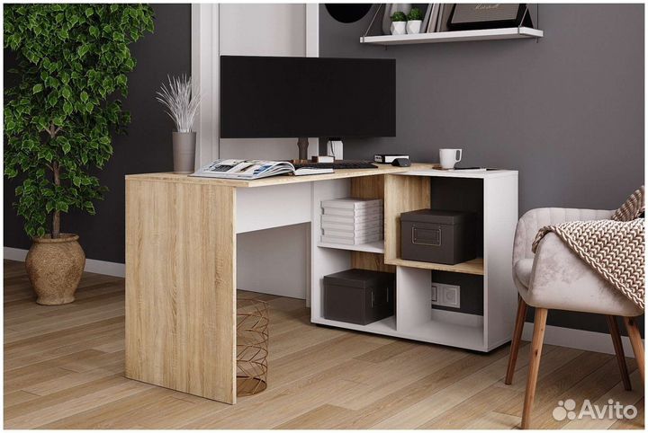 Компьютерный стол угловой скму 4