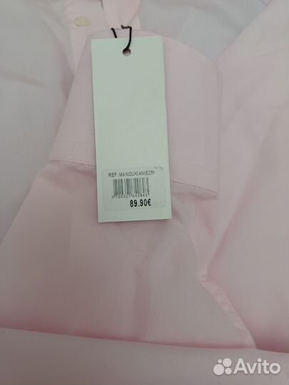 Розовая рубашка мужская новая Manoukian XL
