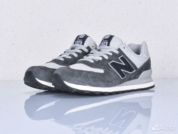 Кроссовки New Balance 574 натуральная замша