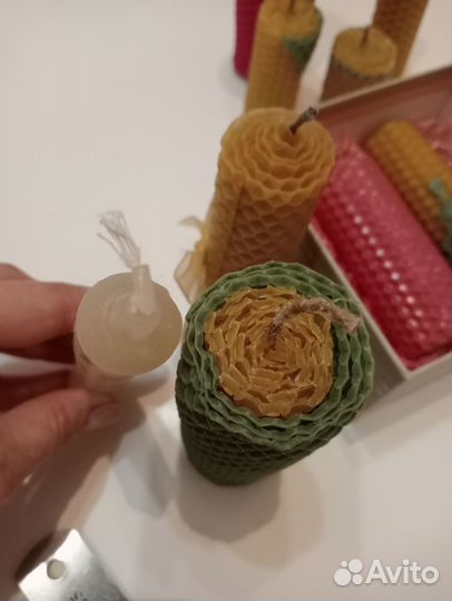 Свечи из медовой вощины