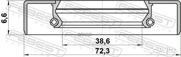 Сальник привода nissan navara SPN make D40M