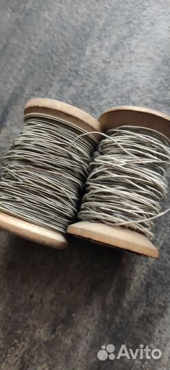 Аудиокабель в хлопке 0.45, 0.5, 0.55, 0.6, 0.95 мм