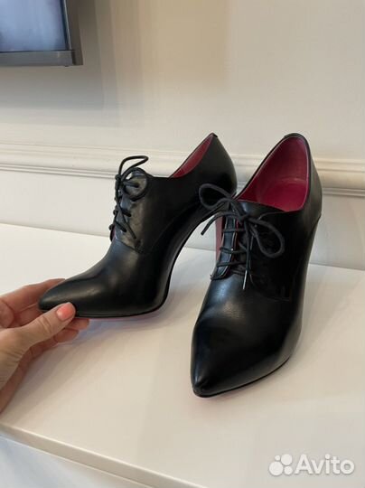 Ботильоны кожаные