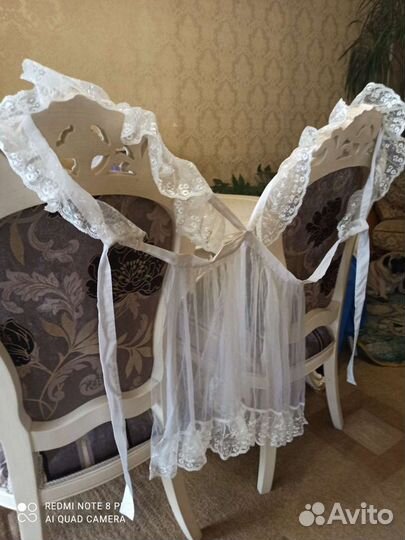 Белый школьный фартук