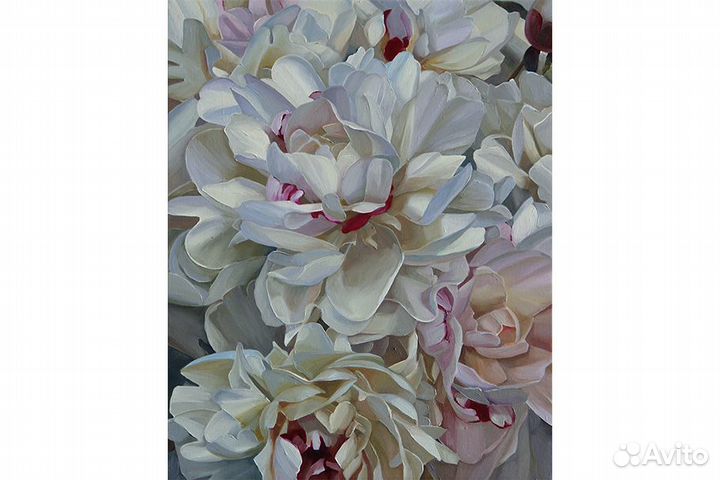 Картина на заказ маслом на холсте Пионы