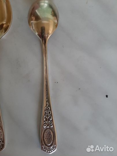 Набор чайных ложек СССР мельхиор в коробке