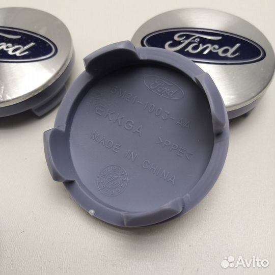 4ш Ford 54мм комплект колпаков с металл. накладкой