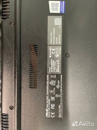 Ноутбук asus vivo17.3