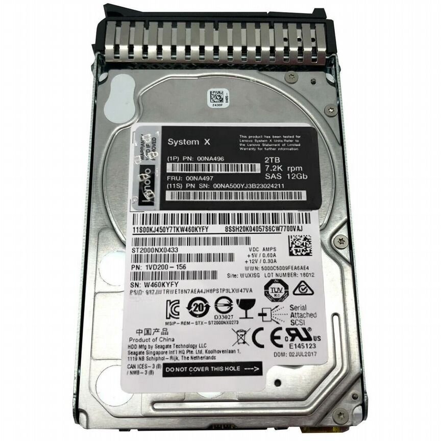 [00NA497] Жесткий Диск Lenovo 2tb 00na497 00na496 Sas 2,5"