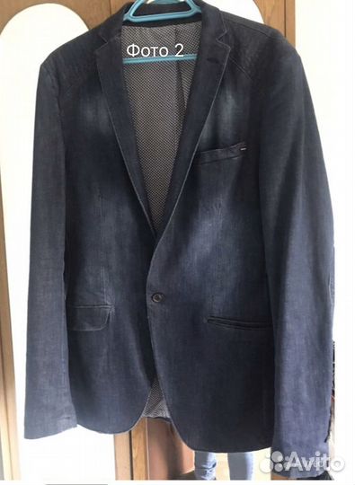 Пиджак джинсовый