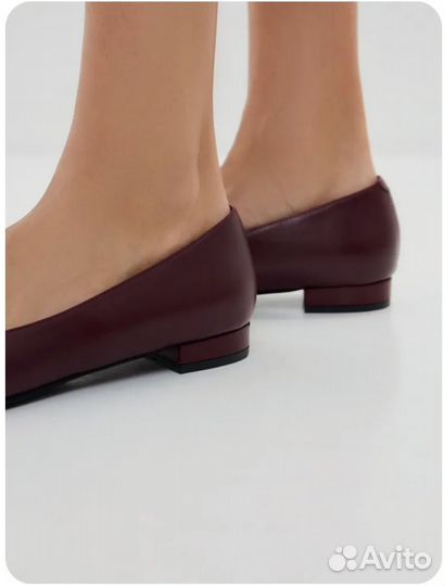 Балетки натуральная кожа 39