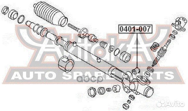 0401-007 asva сайлентблок рулевой рейки 0401-007
