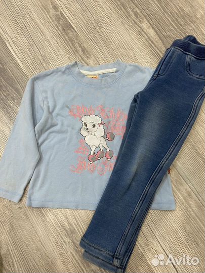 Вещи пакетом на девочку 104 110