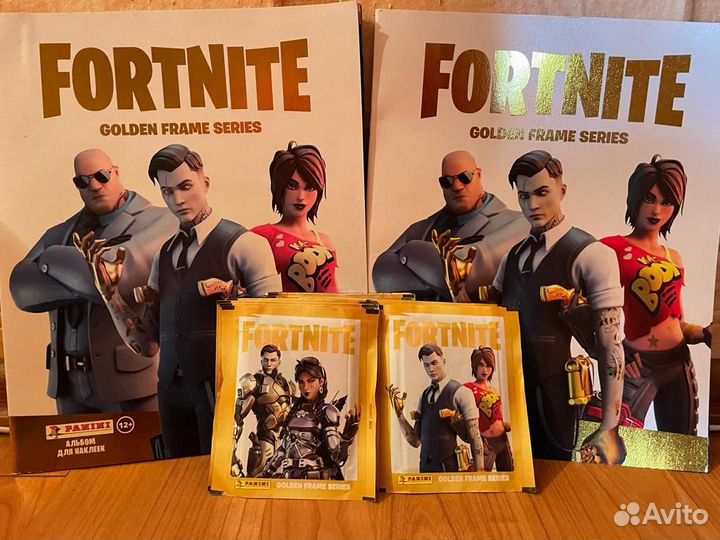 Fortnite 3 Golden Frame Series 25 пакетов+ журнал